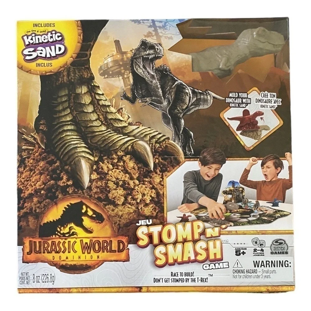 NWT-JURASSIC WORLD DOMINION STOMP N SMASH BOARD GAME